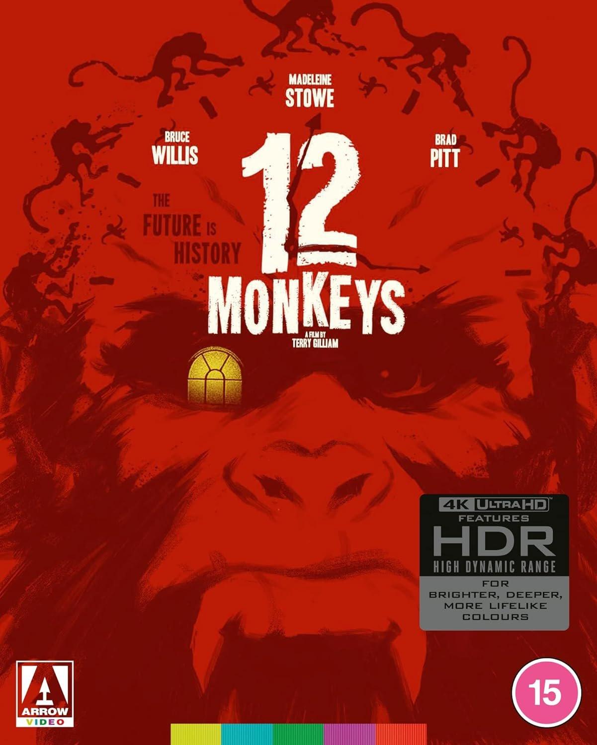 12 Monkeys [4K UHD, Blu-ray, Region Free, Worldwide] - ZXASQW Funny Name. Free Shipping.