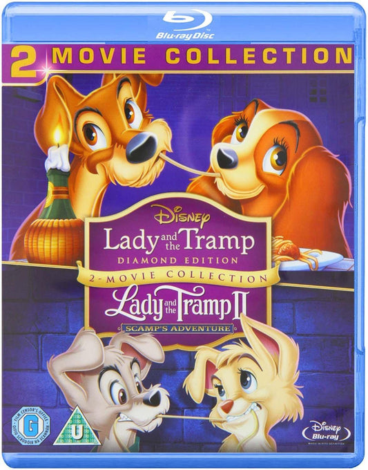 Lady and the Tramp 1 and 2 [Blu-ray, Region Free, Worldwide] - ZXASQW Funny Name. Free Shipping.