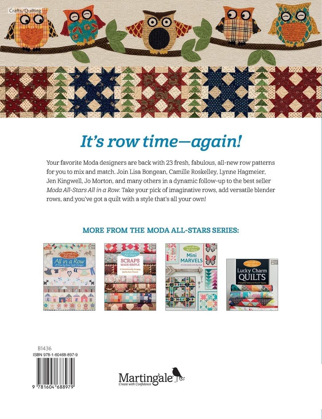 Moda All-Stars - All in a Row Again: 23 Row-by-Row Quilt Designs - ZXASQW Funny Name. Free Shipping.