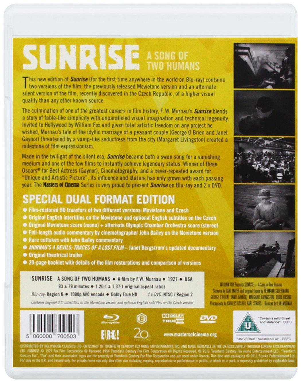 Sunrise (aka Sunrise: A Song of Two Humans) [Blu-ray, Worldwide] - ZXASQW Funny Name. Free Shipping.