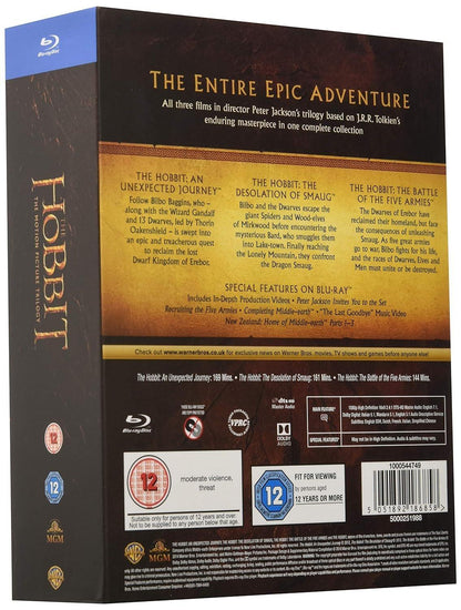 The Hobbit Trilogy [Blu-ray] [Region Free, Worldwide] - ZXASQW Funny Name. Free Shipping.