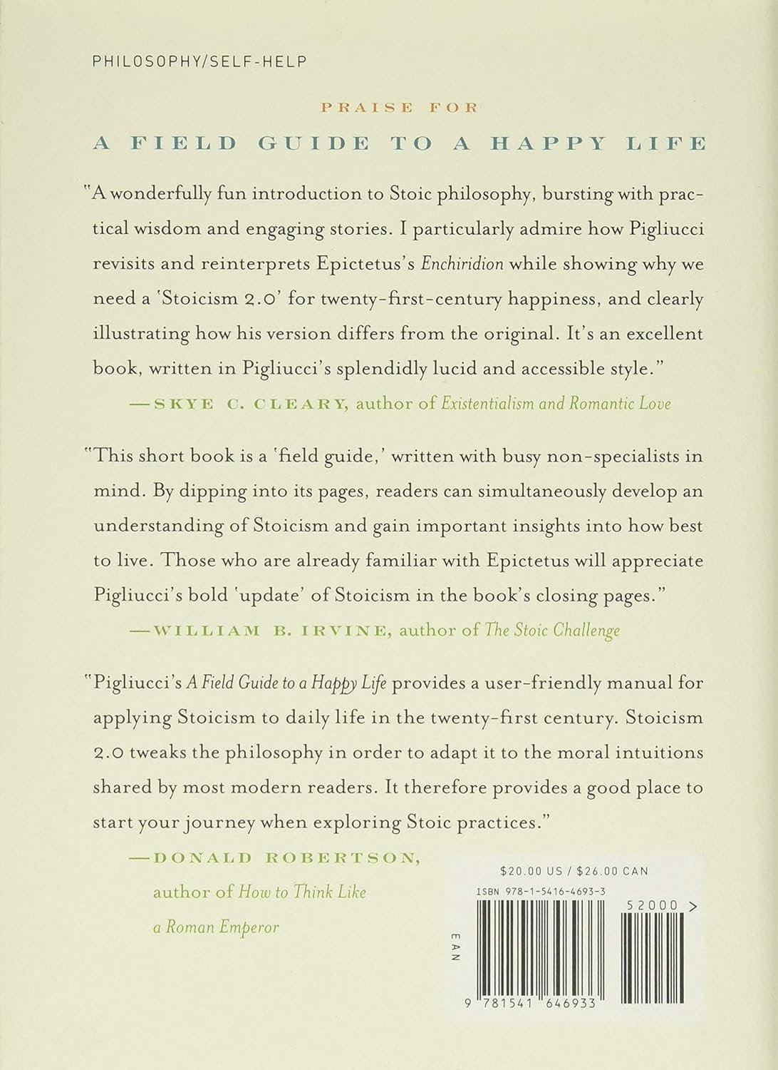 A Field Guide to a Happy Life: 53 Brief Lessons for Living - ZXASQW Funny Name. Free Shipping.