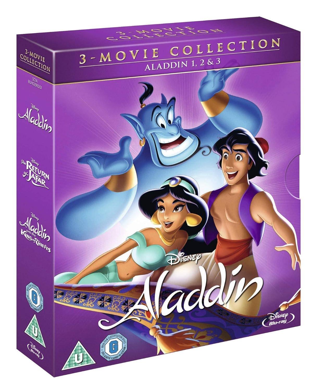 Aladdin Triplepack [Blu-ray, Region Free, Worldwide] - ZXASQW Funny Name. Free Shipping.