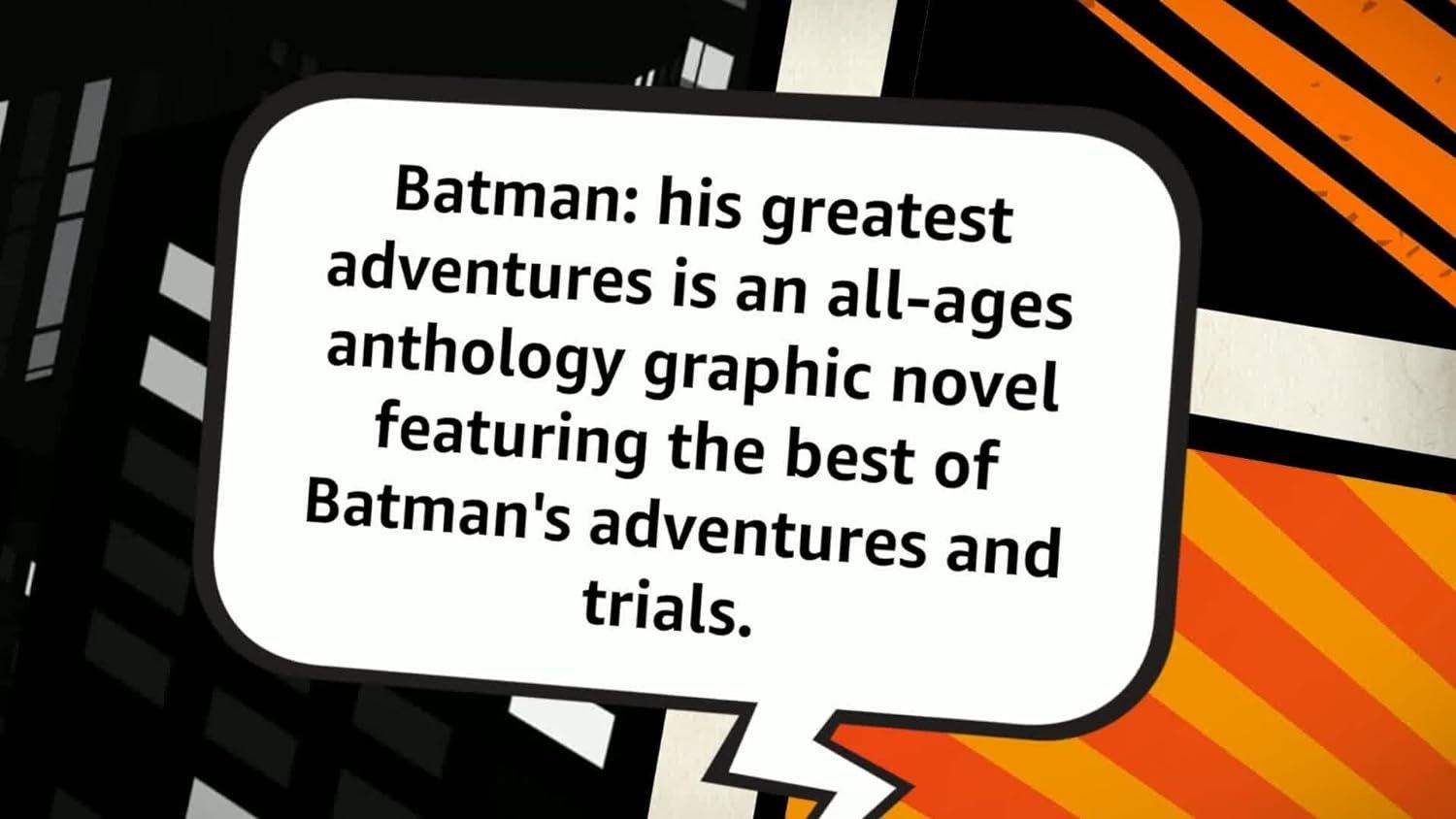 Batman: His Greatest Adventures - ZXASQW Funny Name. Free Shipping.