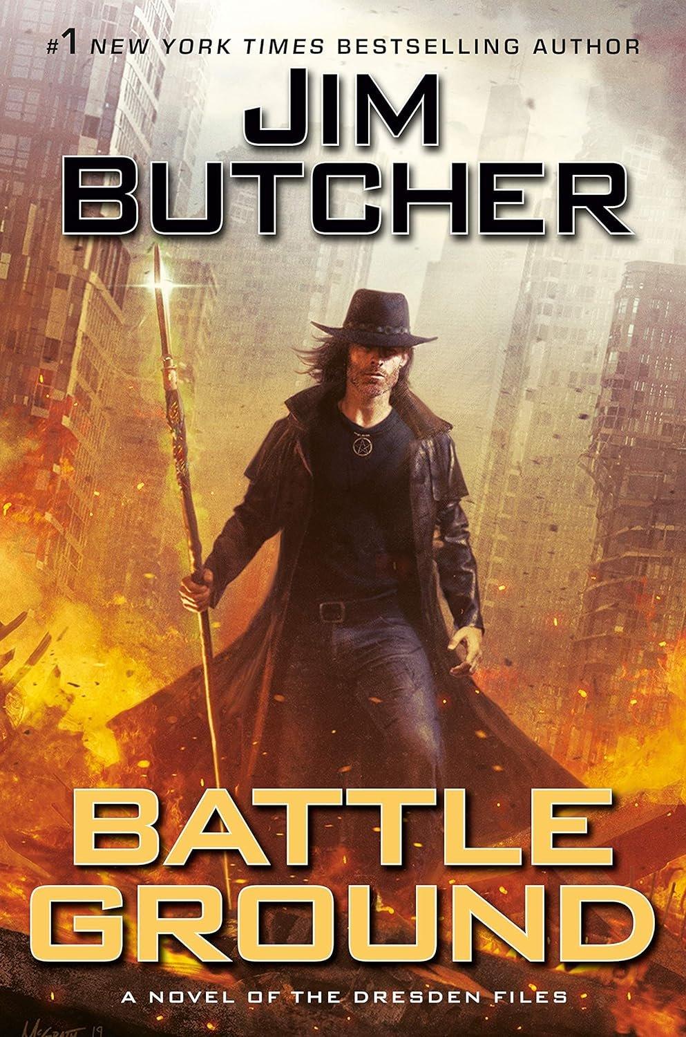 Battle Ground (Dresden Files) - Used Like New - ZXASQW Funny Name. Free Shipping.