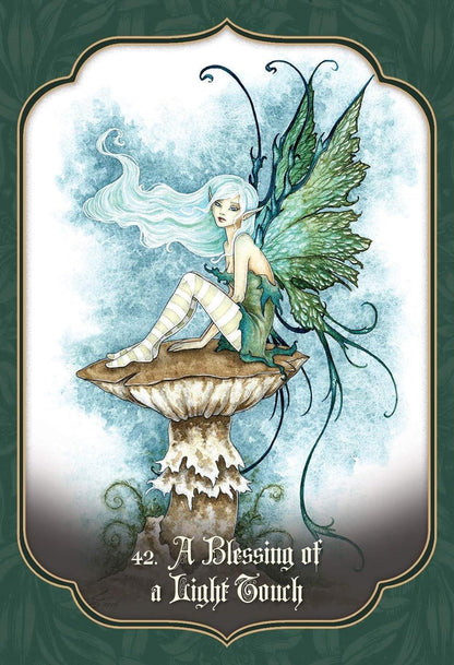 FAERY BLESSING CARDS: Healing Gifts and Shining Treasures from the Realm of Enchantment (435 cards & guidebook, boxed) - ZXASQW Funny Name. Free Shipping.