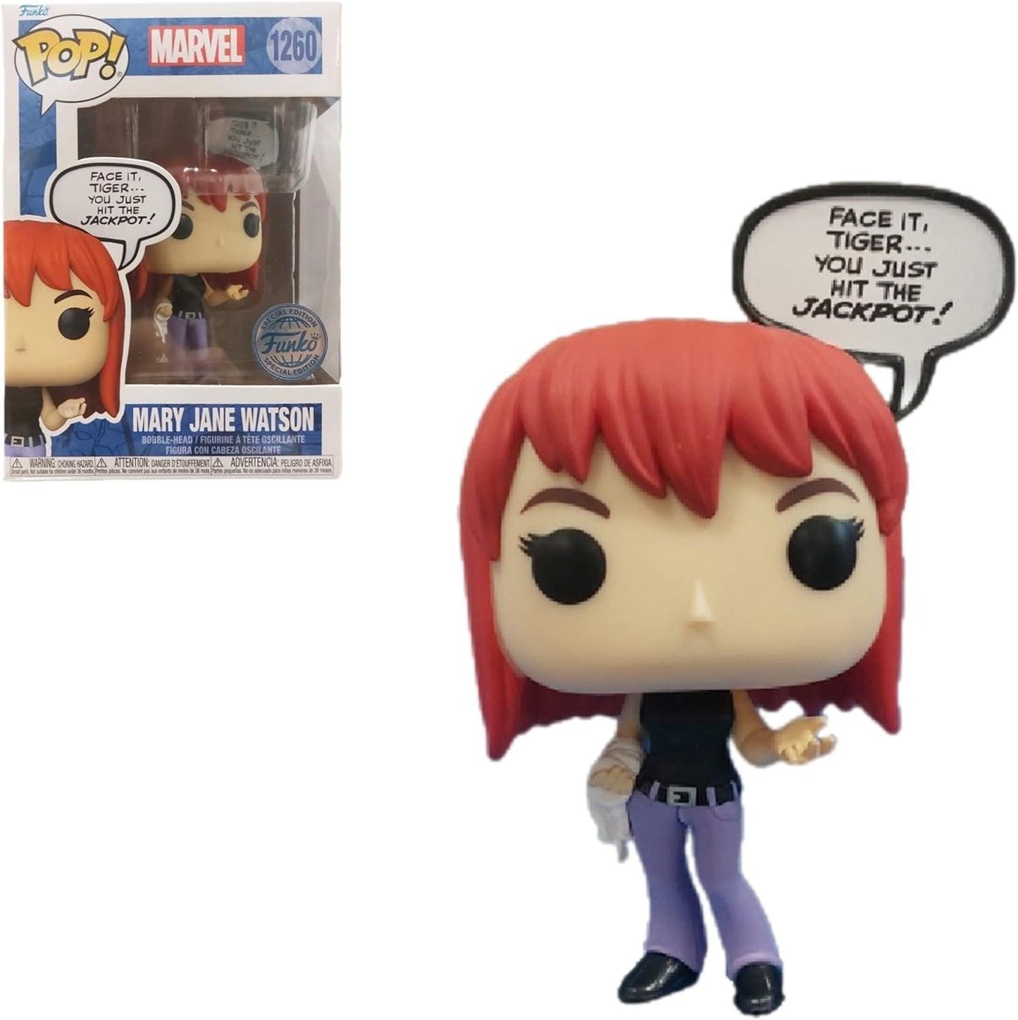 Funko Pop! Marvel: Marvel Comics - Mary Jane Vinyl Figure - ZXASQW Funny Name. Free Shipping.