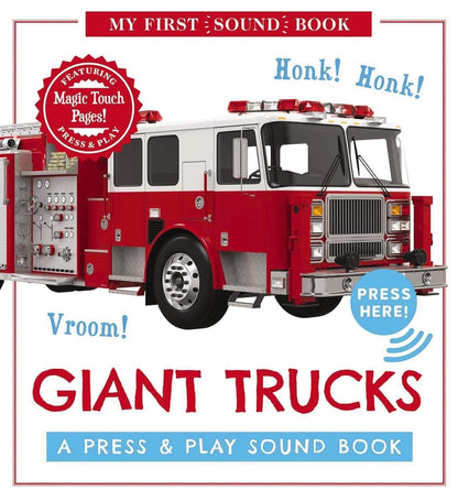 Giant Trucks: My First Book of Sounds: A Press and Play Sound Board Book - ZXASQW Funny Name. Free Shipping.