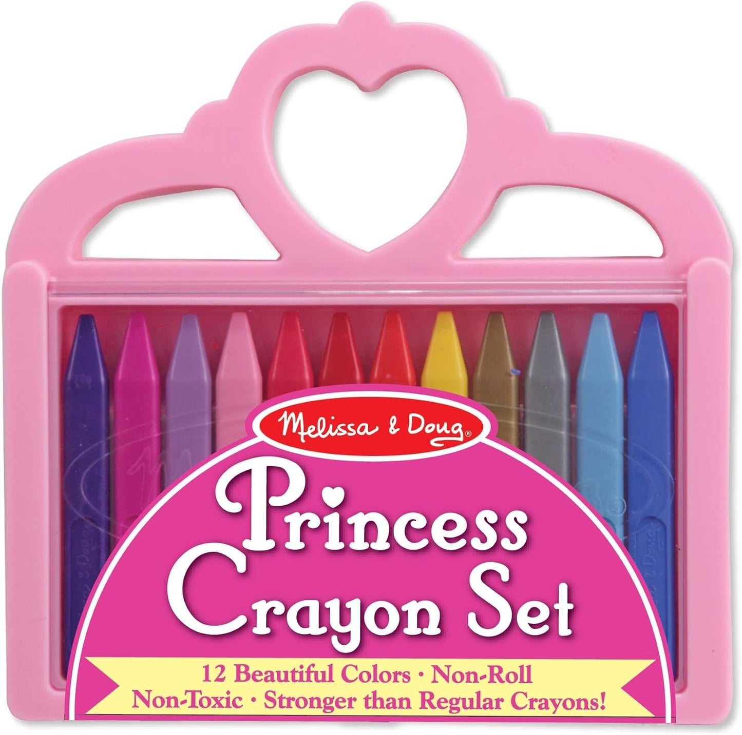 Melissa & Doug Princess Crayon Set - 12 Colors