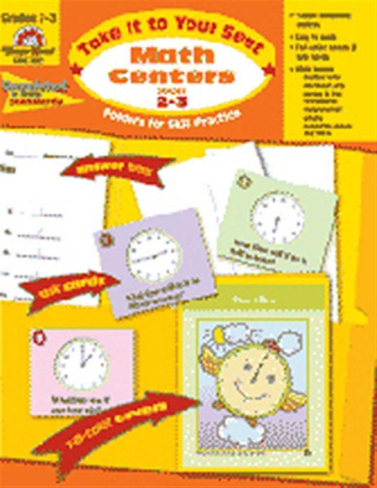 Take It to Your Seat Math Centers, Grades 2-3 - ZXASQW Funny Name. Free Shipping.