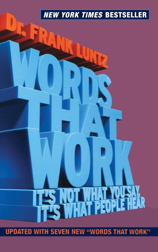 Words That Work: It's Not What You Say, It's What People Hear - ZXASQW Funny Name. Free Shipping.