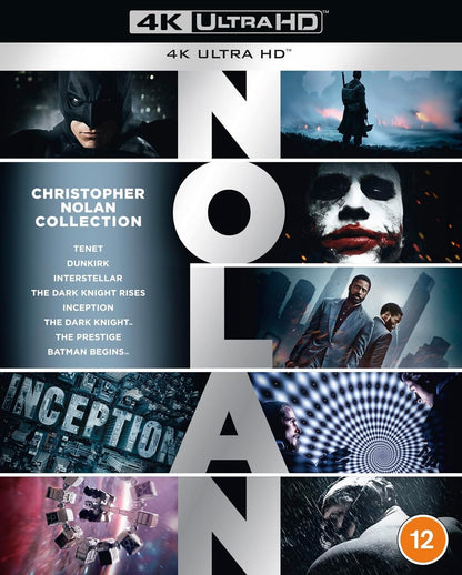 Christopher Nolan 8-Film Collection [4K Ultra HD] [2005] [Blu-ray] [2023] [Region Free]