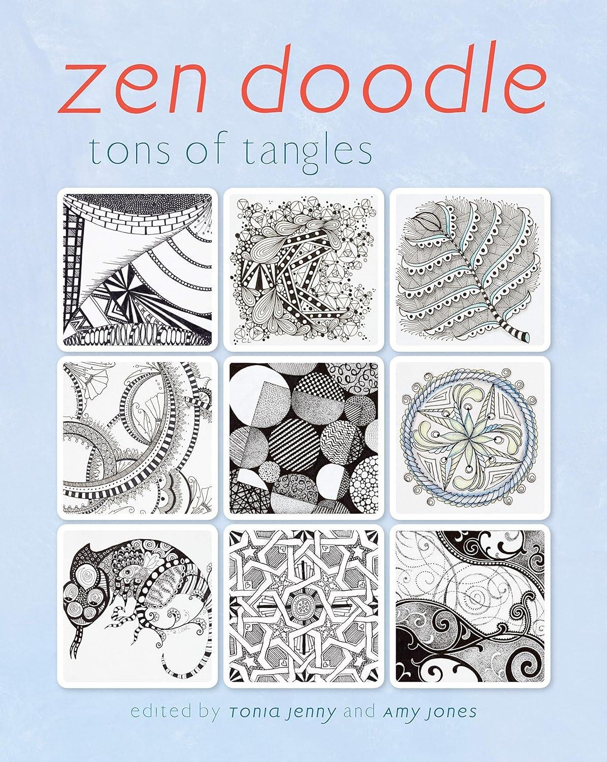 Dive into the World of Zen Doodle: Tons of Tangles - ZXASQW Funny Name. Free Shipping.