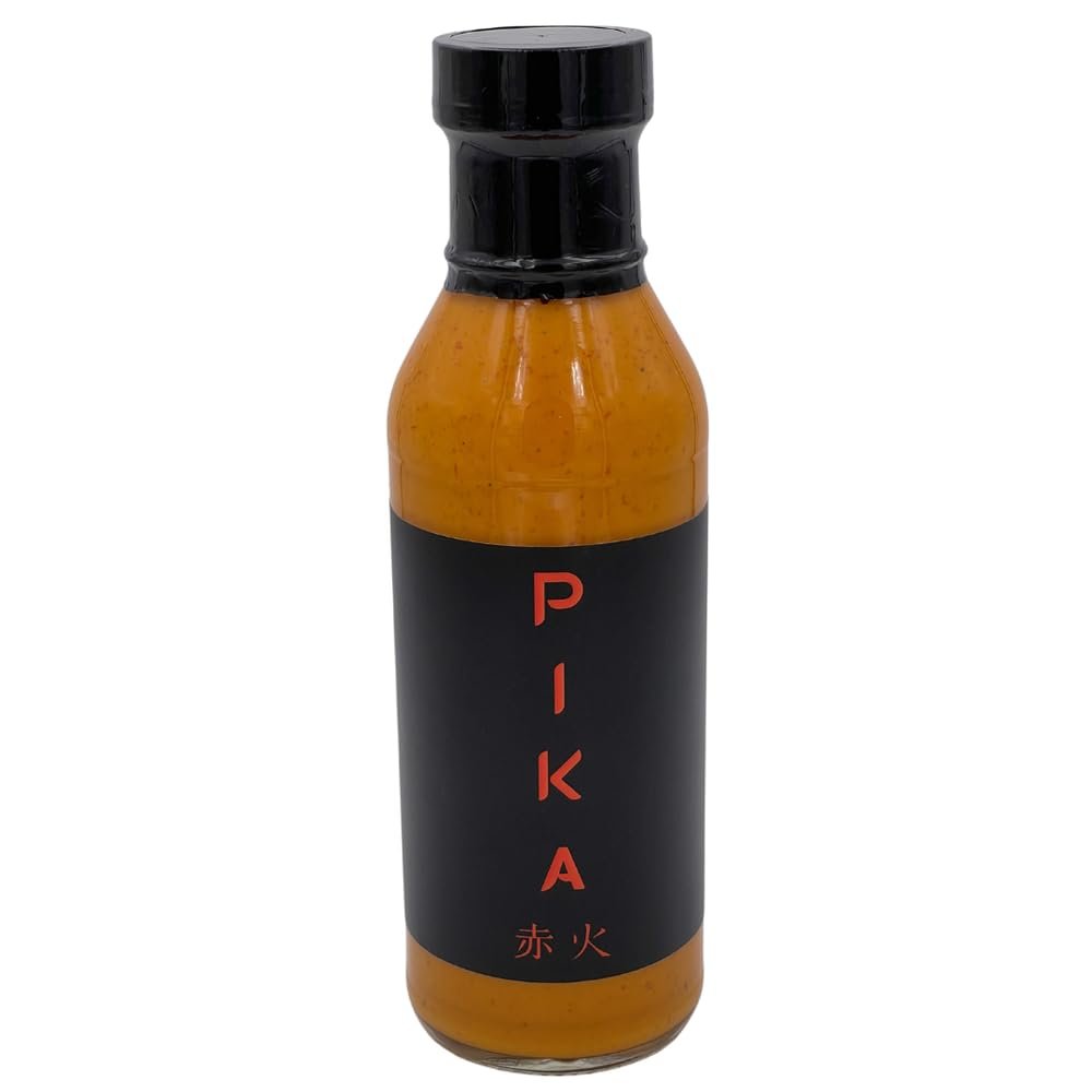 PIKA Sauce - Delicious Dipping Sauce for Savory Foods - Gentle Hot Sauce Overtones Like a Smooth Sriracha Sauce