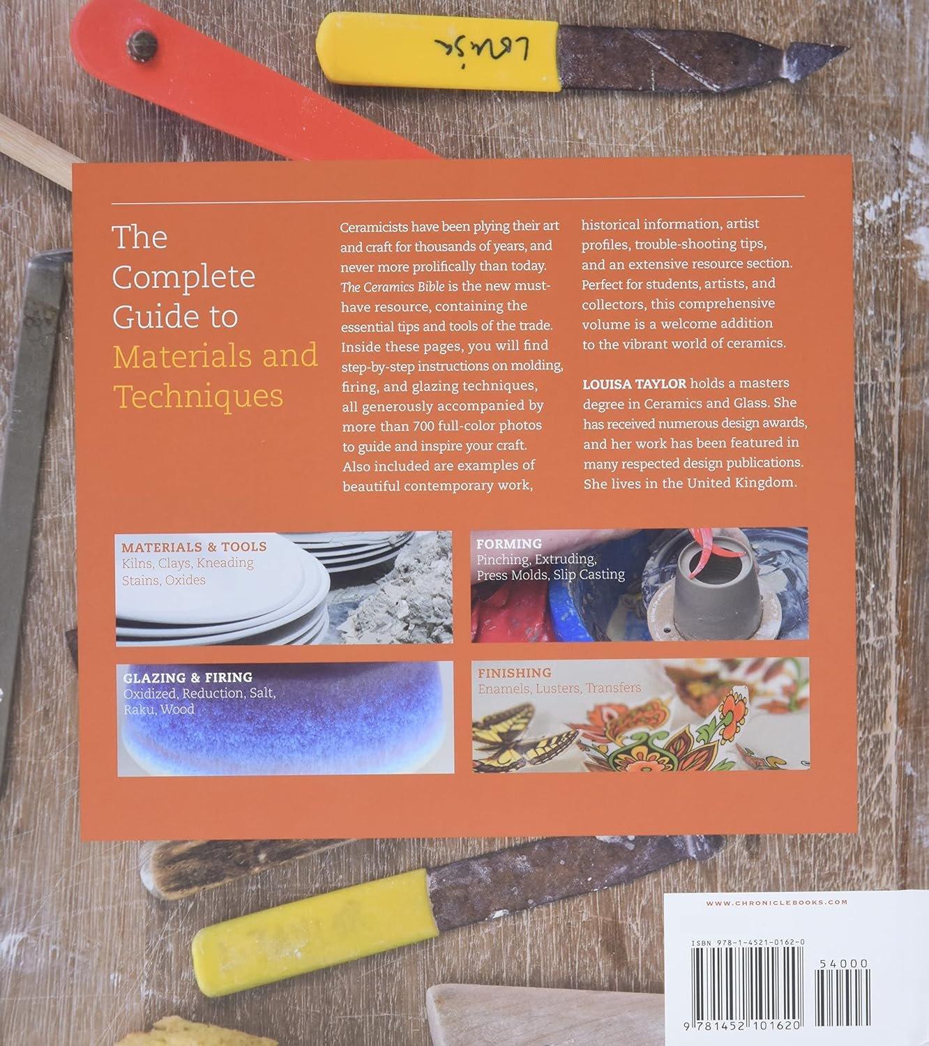 The Ceramics Bible: The Complete Guide to Materials and Techniques (Ceramics Book, Ceramics Tools Book, Ceramics Kit Book) - ZXASQW Funny Name. Free Shipping.